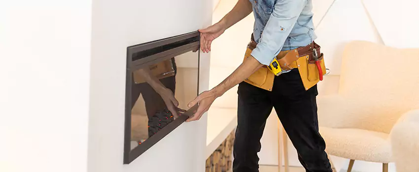 Metal Fireplace Installation in Chantilly, Virginia