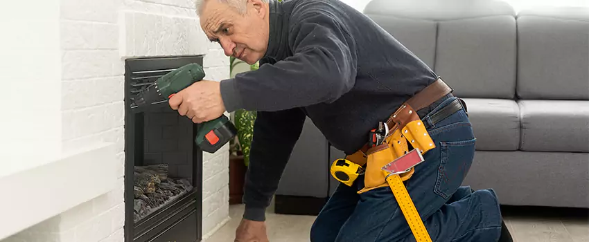 New Indoor Fireplace Installation in Chantilly, Virginia